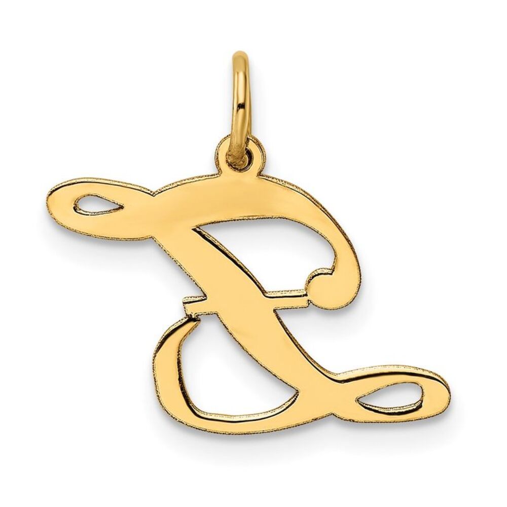 Kazi Luxury 14k Yellow Gold Medium Fancy Script L… - image 4